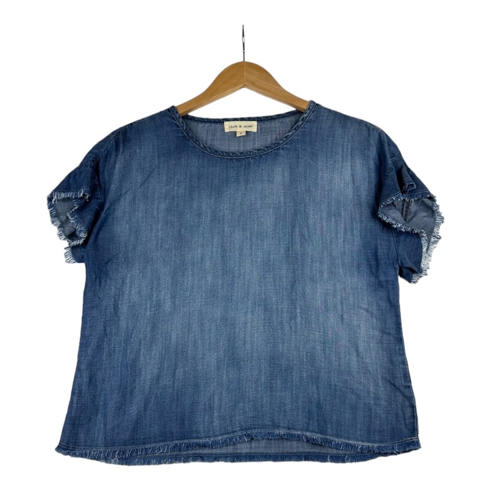 Cloth & Stone Denim‎ Blouse Size Small